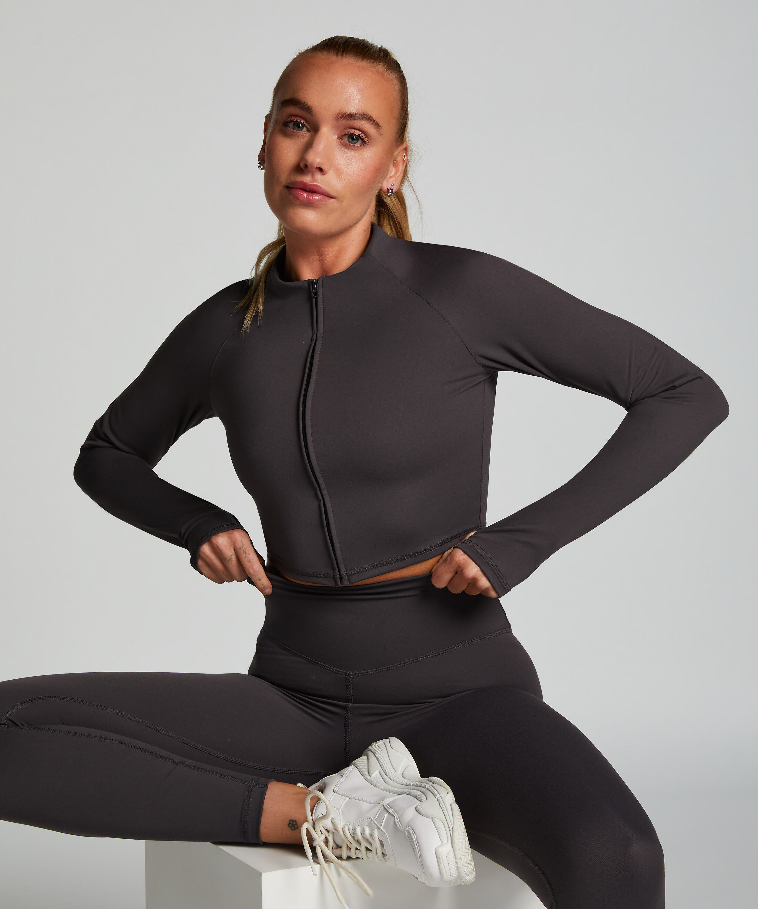 HKMX Chaqueta deportiva, Gris