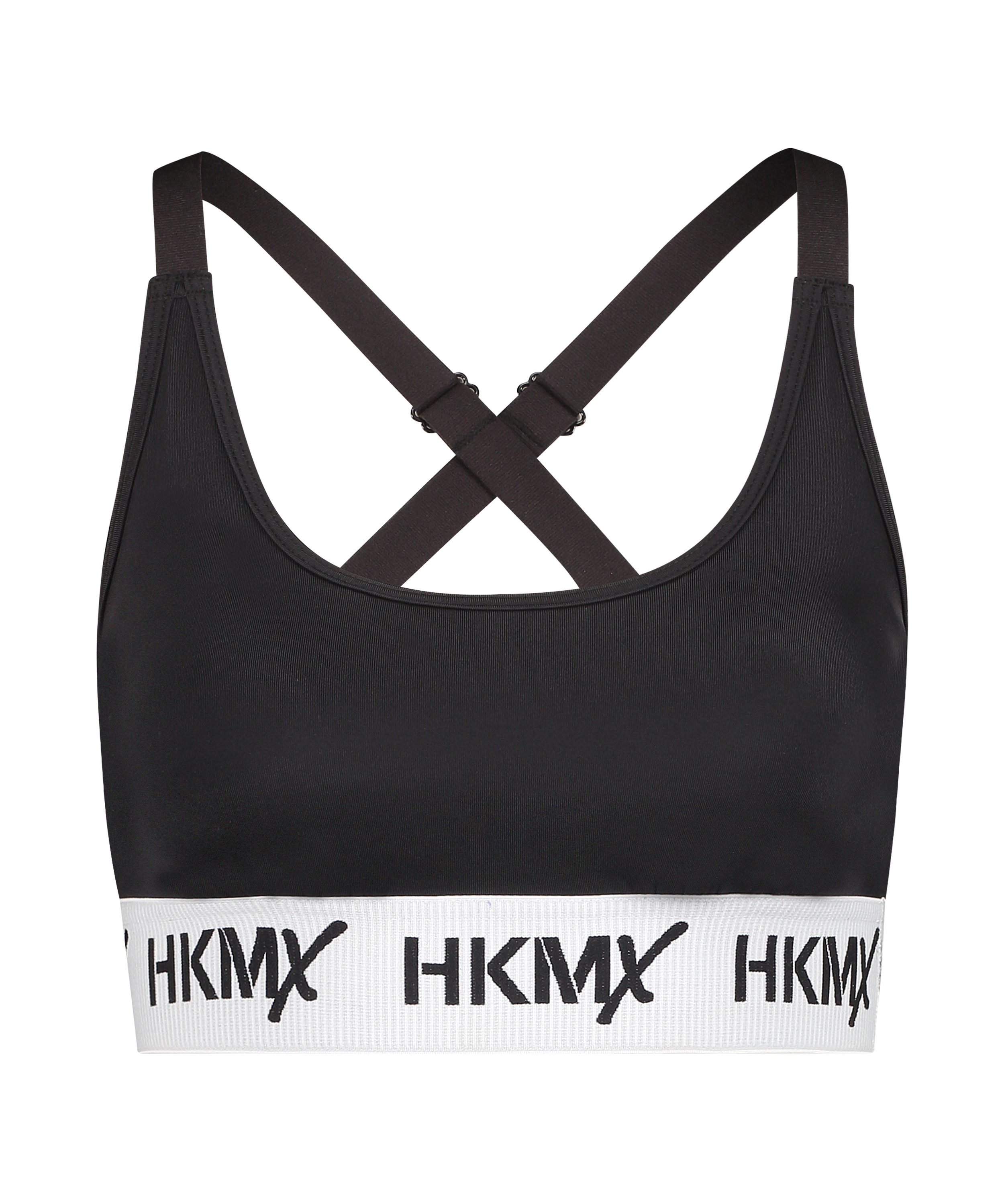 HKMX Sujetador deportivo The Crop Logo nivel 1, Negro, main