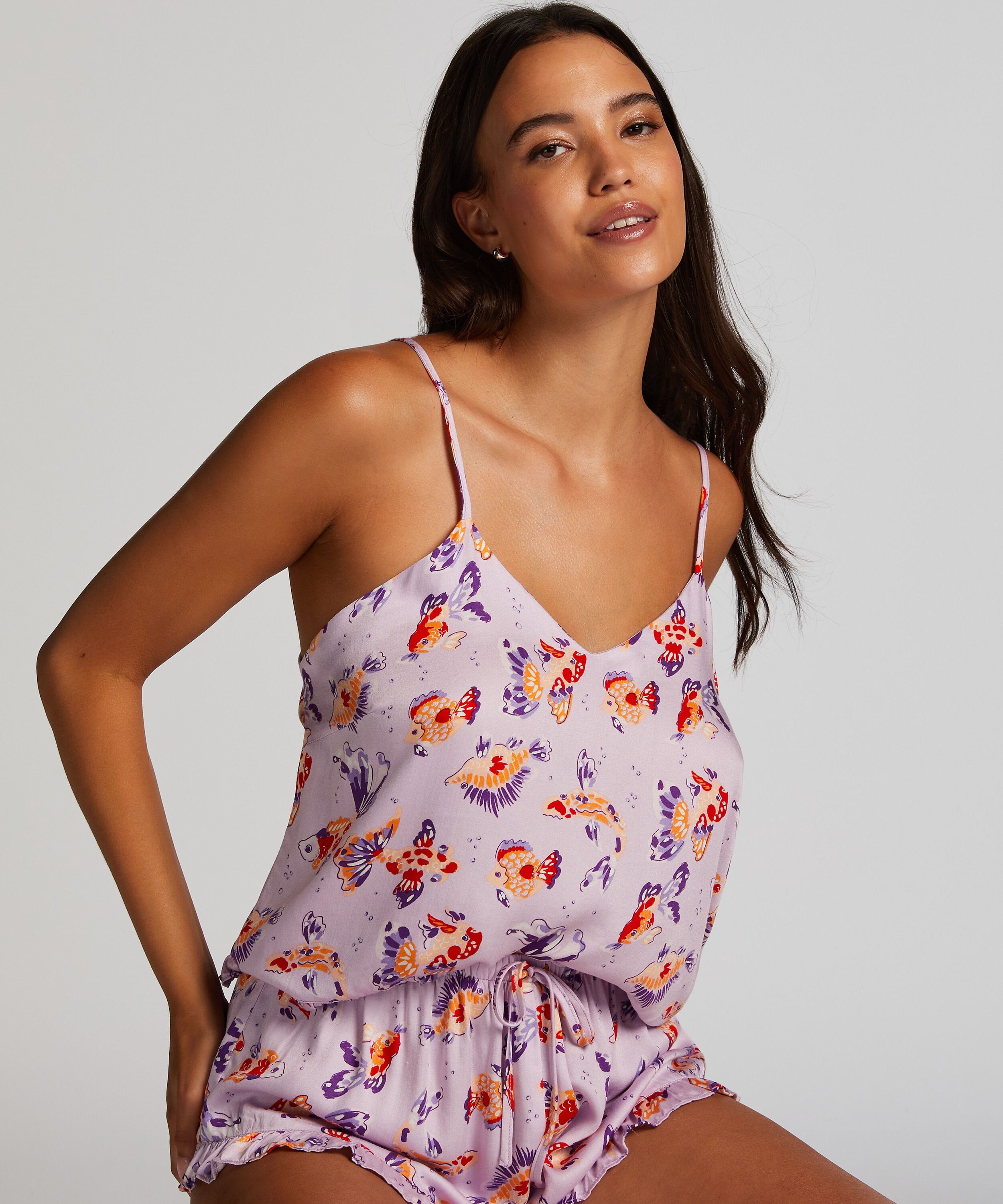 Pantalón de pijama Satin, Morado