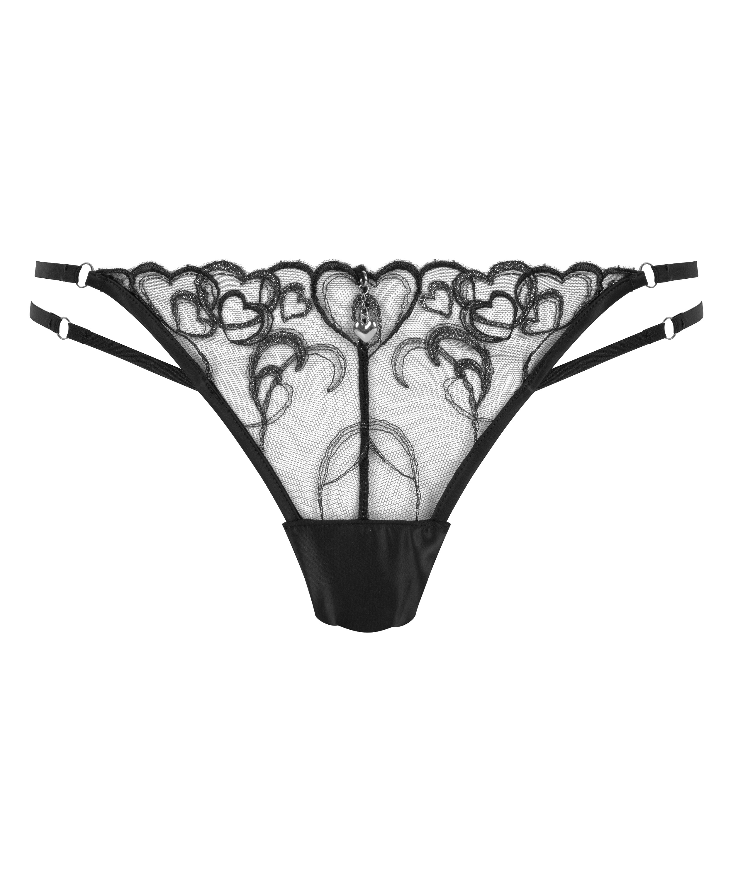 Tanga de Tiro Alto Scarlett, Negro, main