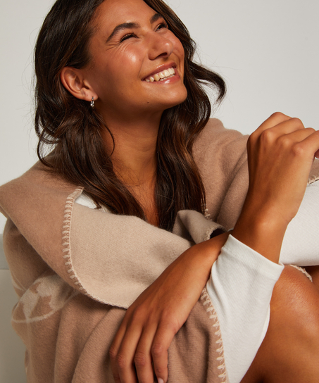 Manta de peluche Leonie, marrón