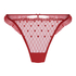 Tanga de talle alto Cordelie, Rojo