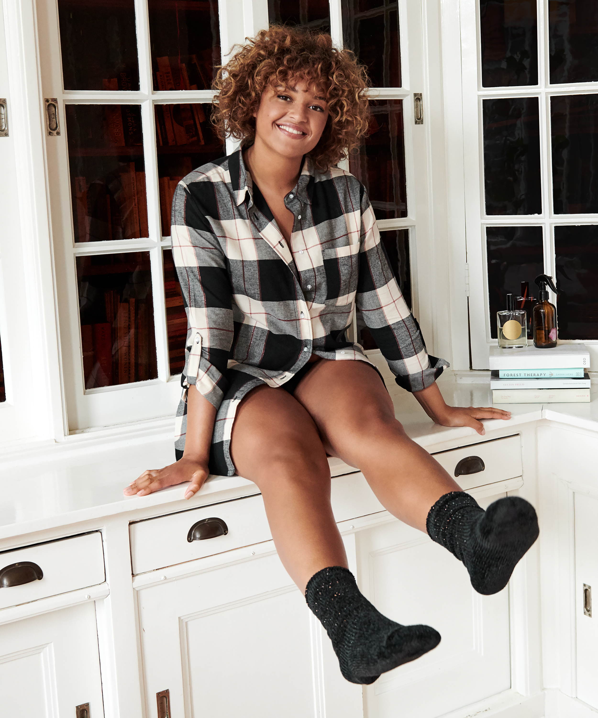 Camiseta de hombre de manga larga, Negro, main