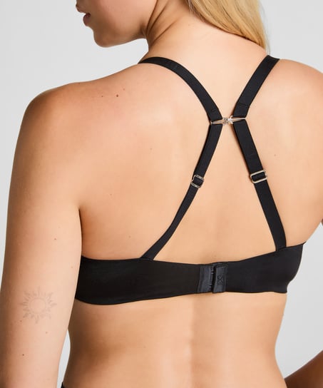 Sujetador de aros no preformado Smooth, Negro