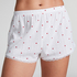 Pantalones cortos de pijama Pointelle, Blanco