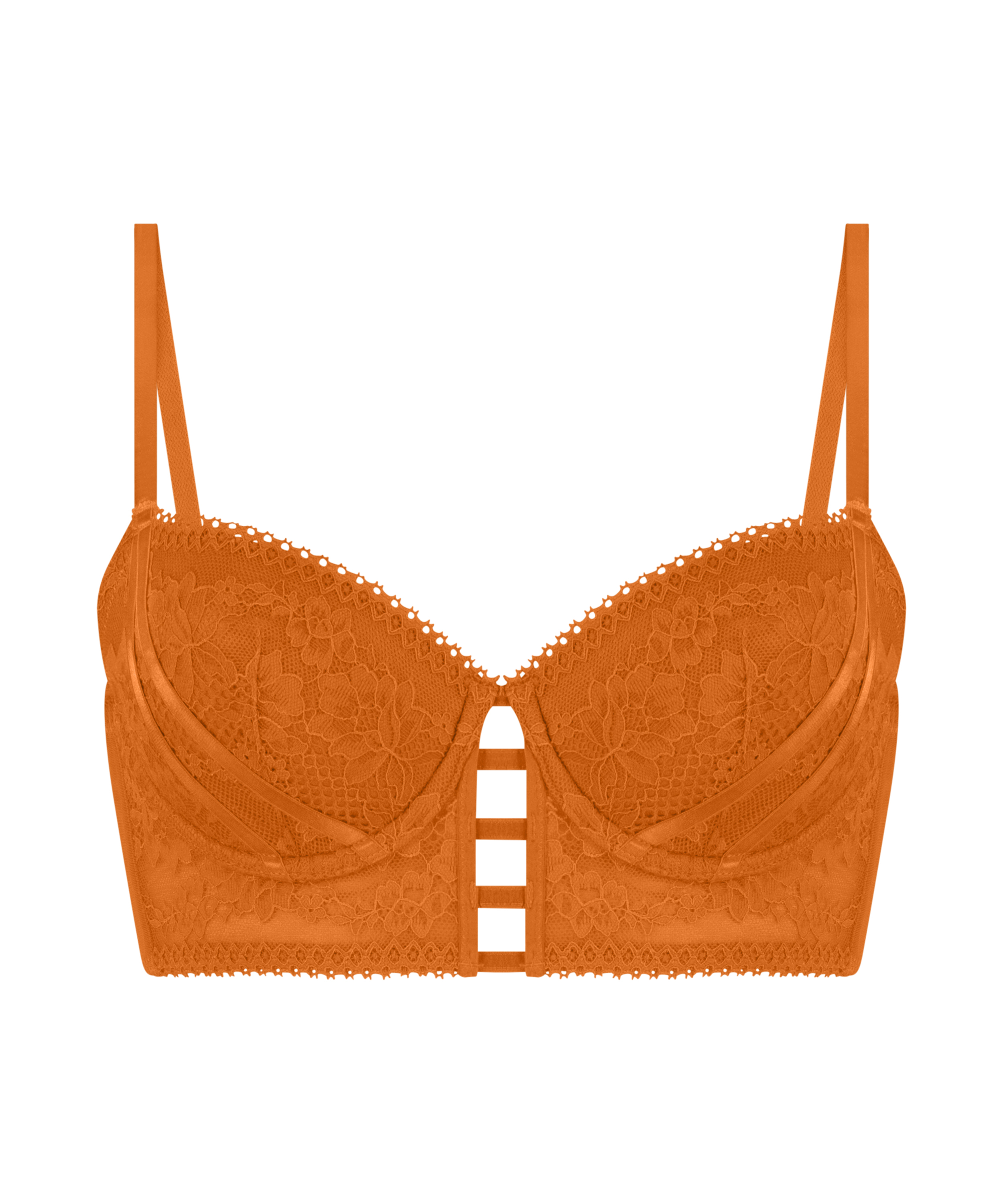 Sujetador longline con aros preformado Vera, Naranja, main