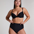 Bikini Bottom Alta Cheeky Shaping Luna, Negro