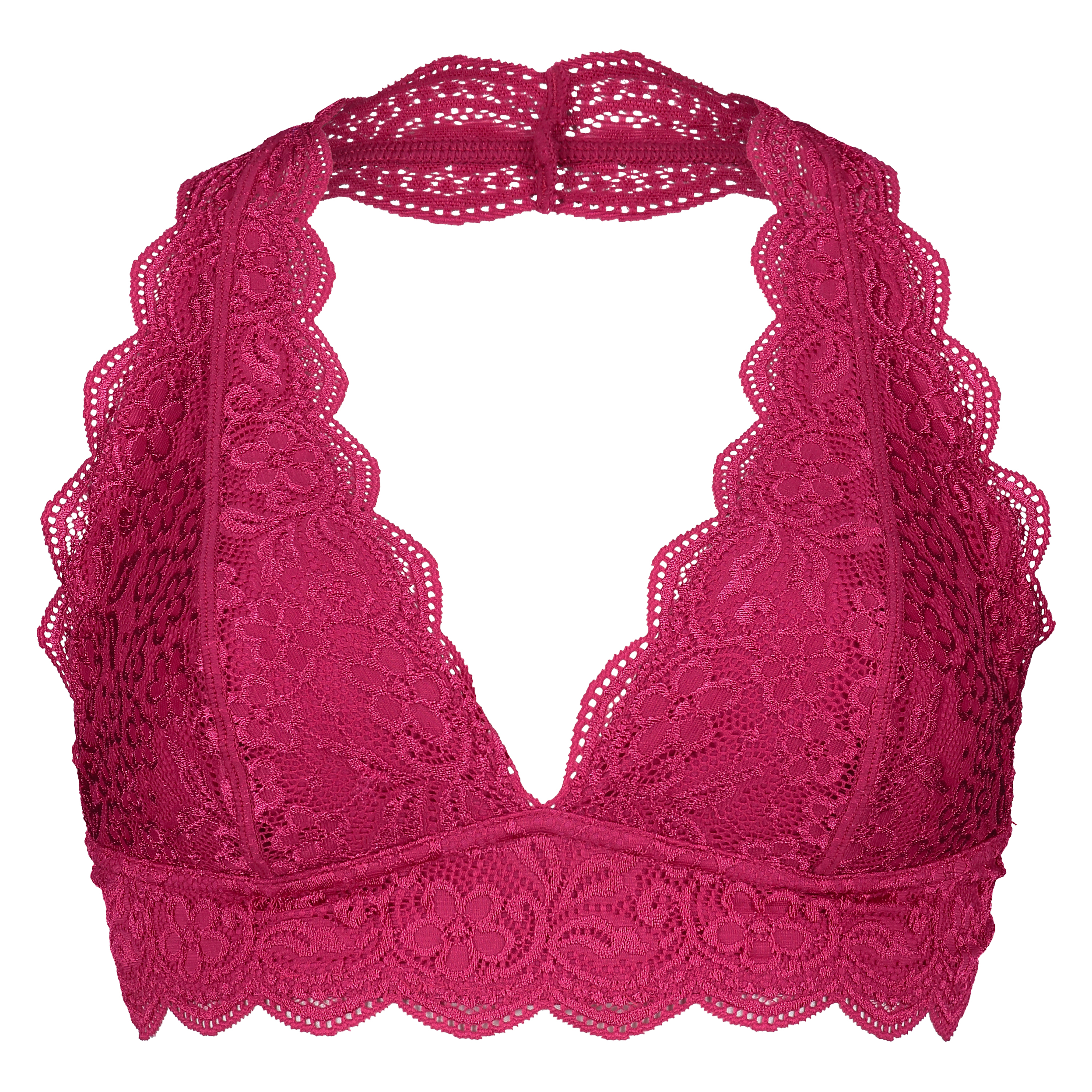 Sujetador bralette Halter Lace, Rosa, main