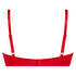Sujetador de aros preformado Plunge, Rojo