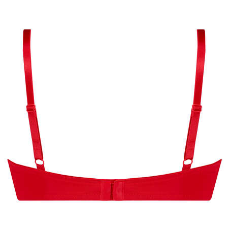 Sujetador de aros preformado Plunge, Rojo