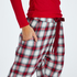 Pantalón de pijama Twill Check, Rojo
