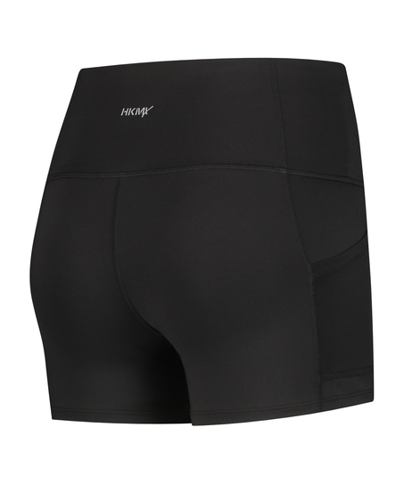 HKMX Pantalones cortos de cintura alta Oh My Squat, Negro