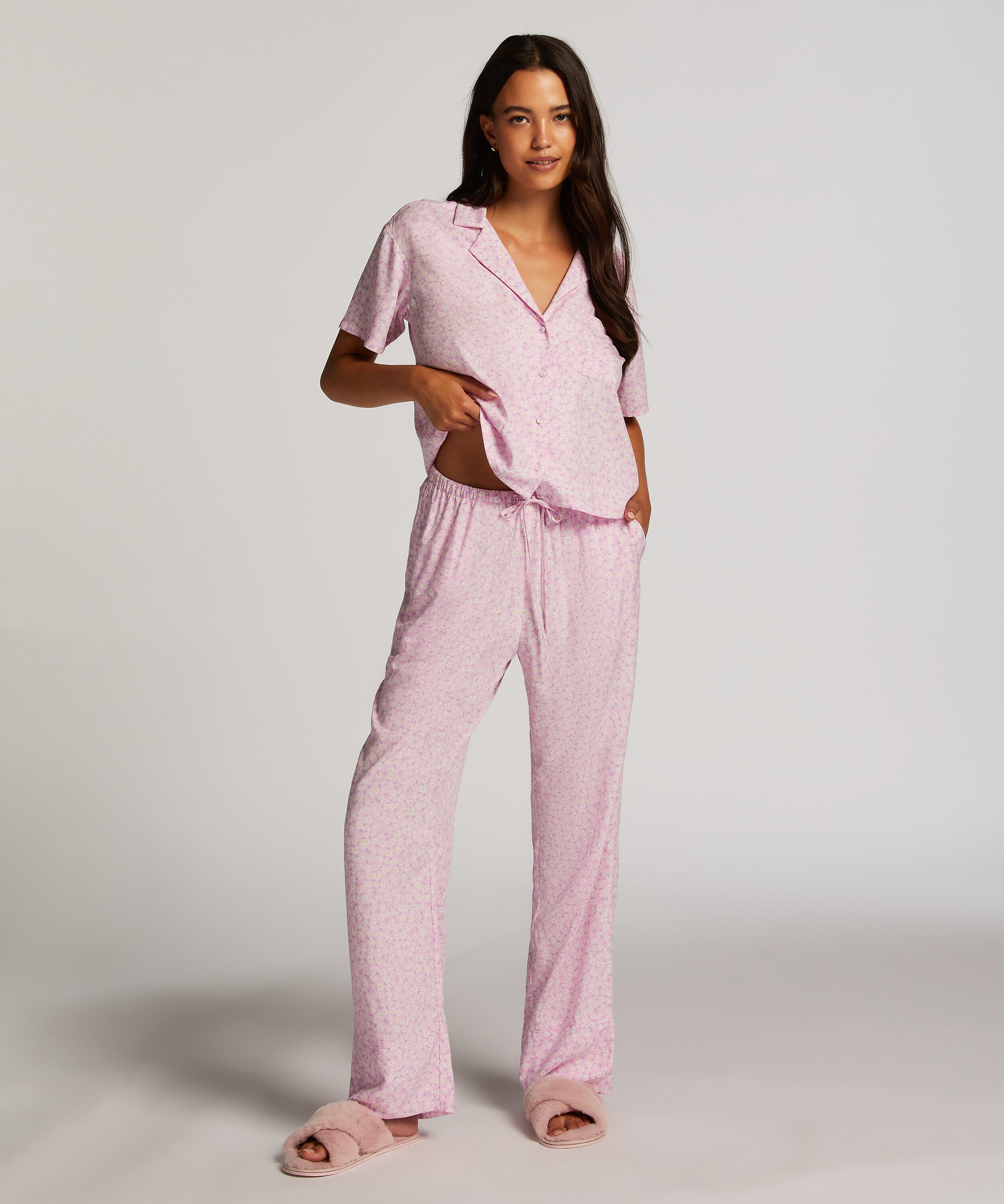 Pantalón de pijama tejido Springbreakers, Rosa Pantalón de pijama tejido Springbreakers, Rosa