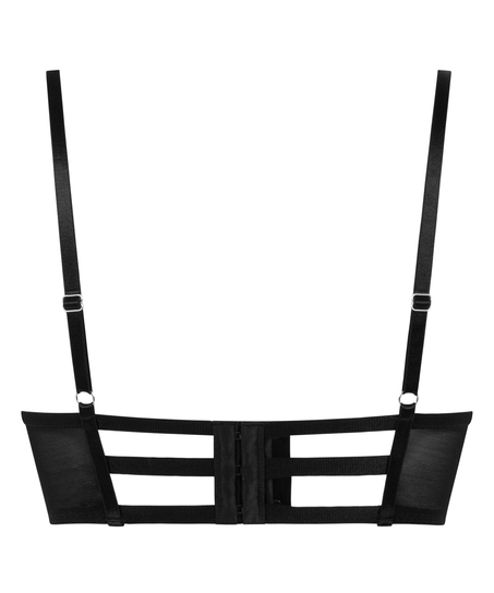 Sujetador longline con aros preformado Vera, Negro