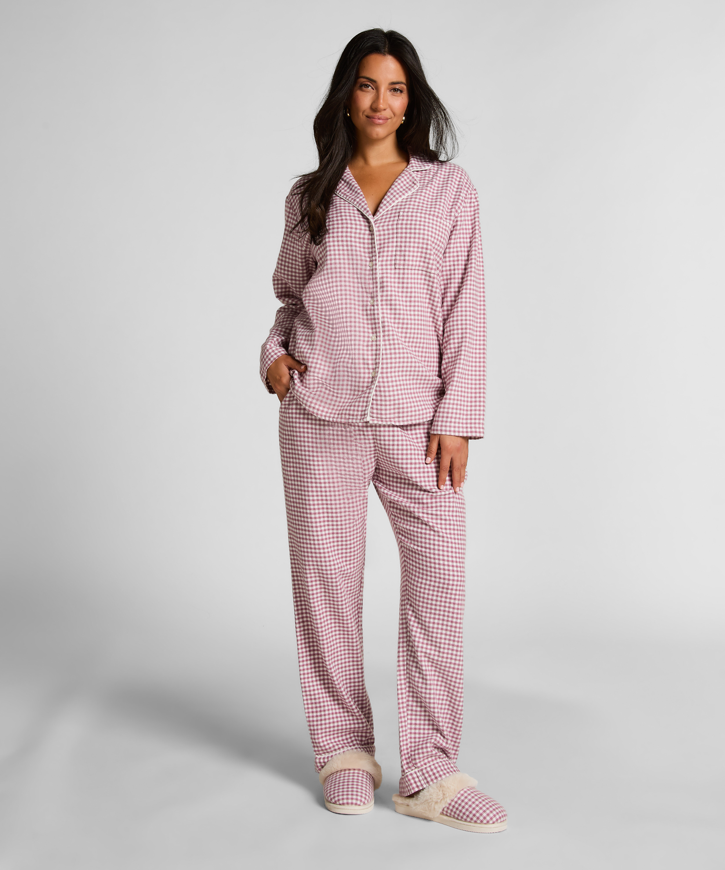 Top de pijama Flanel Essentials, Morado, main