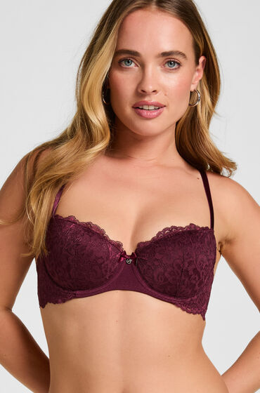 hunkemoller sujetador con aros preformado marine morado