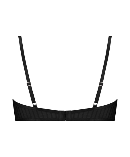 Sujetador de media copa con aros y preformado Dana, Negro