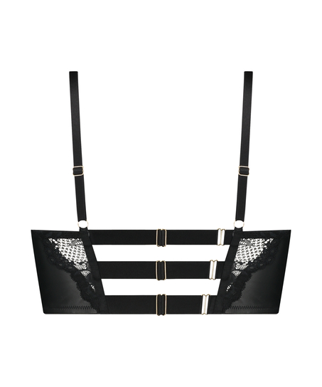 Sujetador de aros push-up preformado longline Talia, Negro