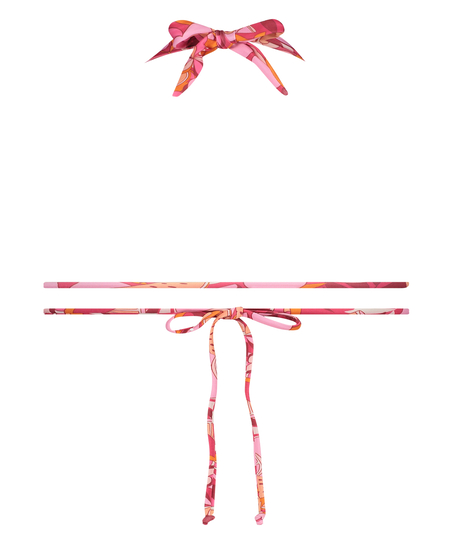 Top de bikini de tri&aacute;ngulo Miami, Rosa