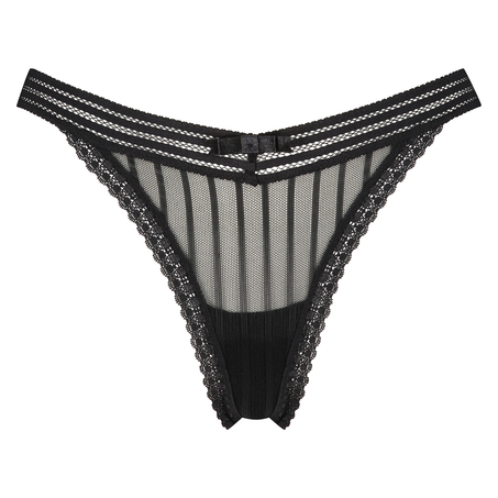 Tanga de corte bajo Kira, Negro
