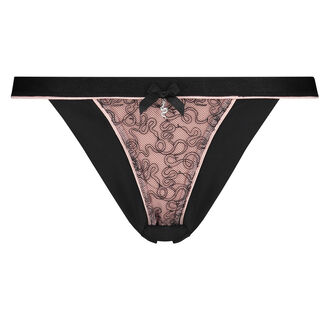 Tanga de corte alto Stefanie I AM, Negro
