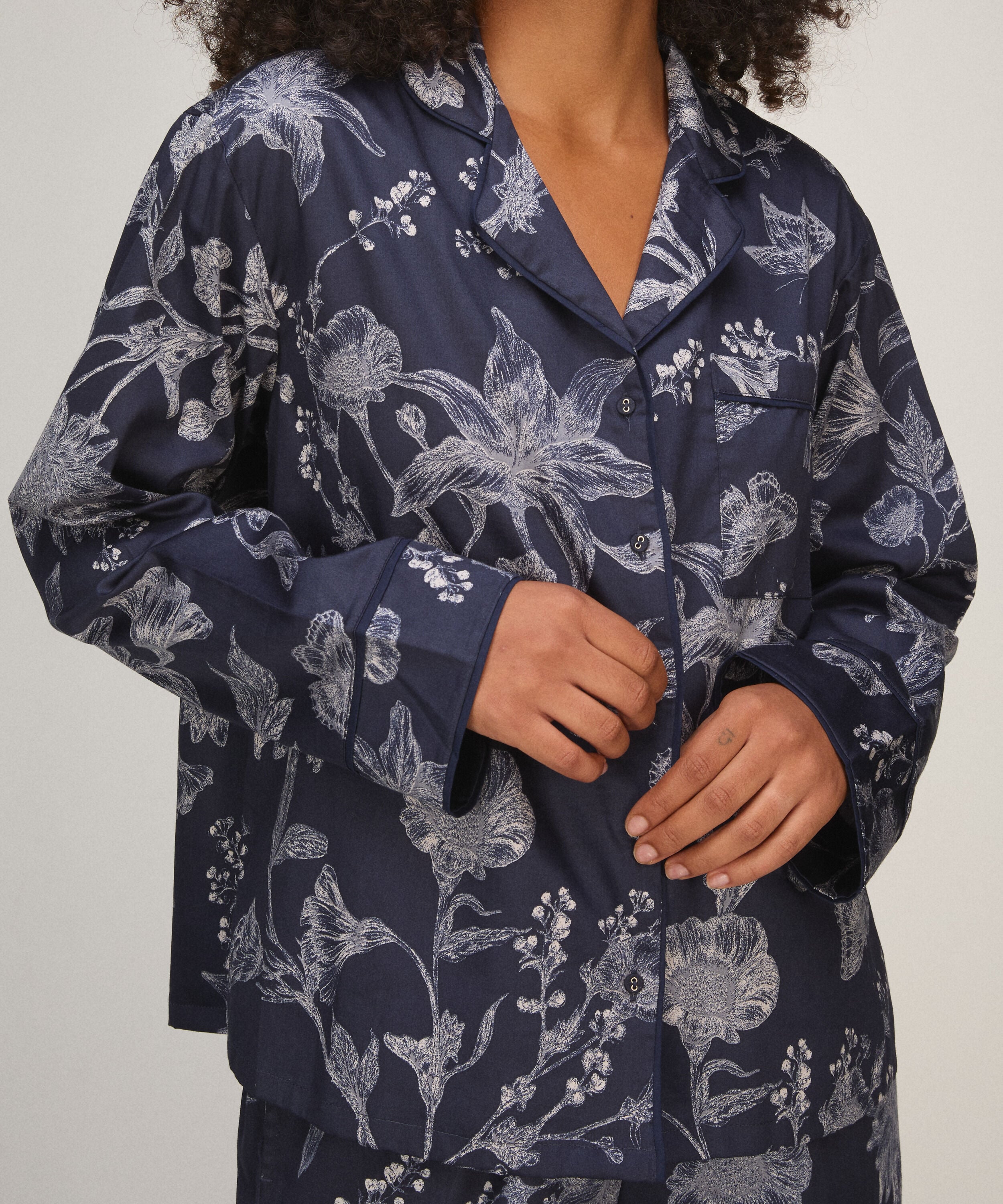 Chaqueta Sateen , Azul