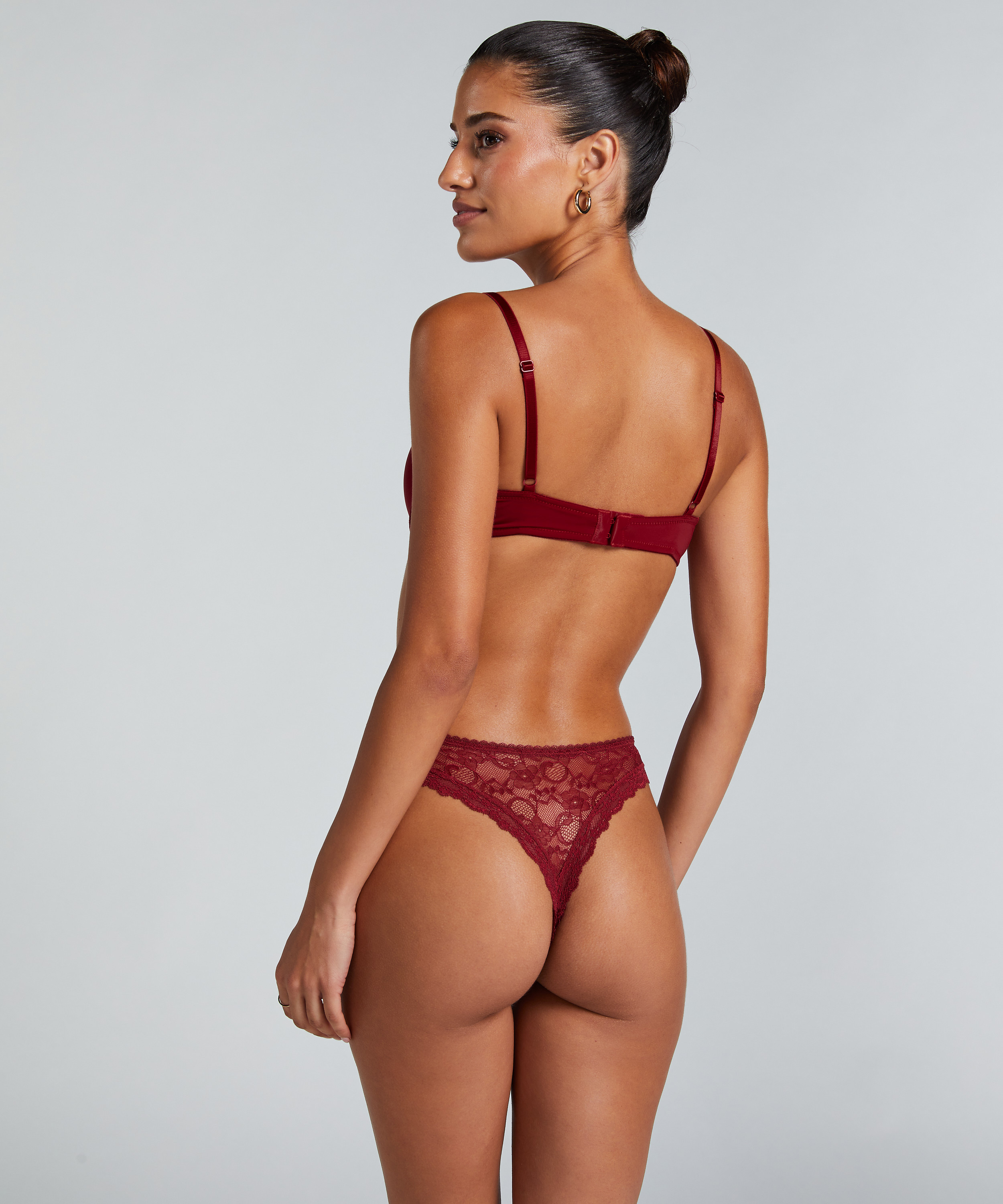 Brasileña mini de cintura alta Riley, Rojo, main