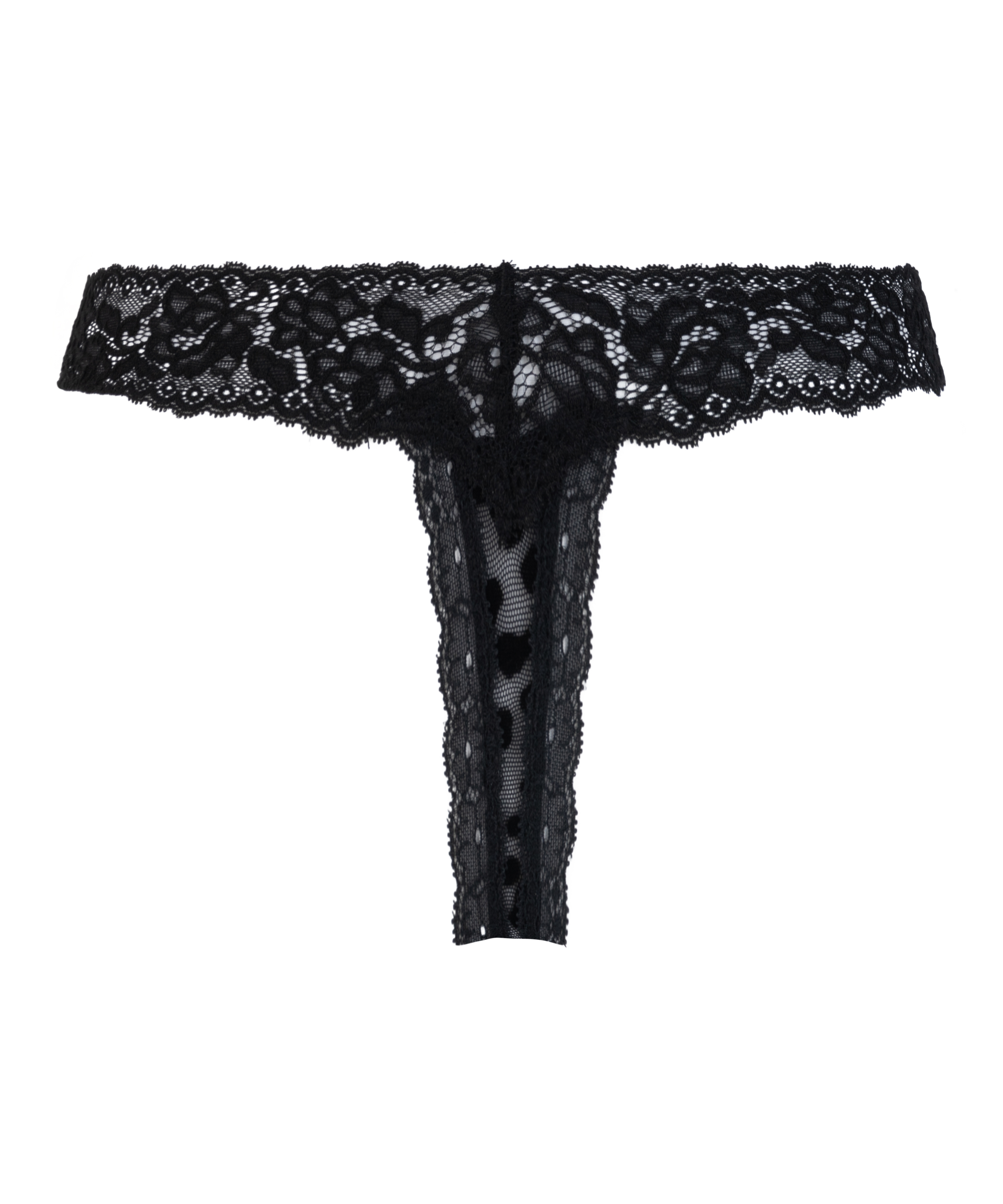 Tanga de corte ultra bajo Marina, Negro, main