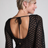 Vestido de playa de ganchillo, Negro