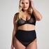 Tanga de encaje Shaping, Negro