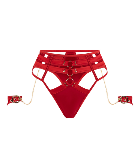 Tanga de talle alto y pernera alta Noeki, Rojo