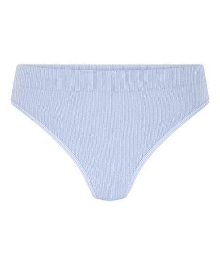 Tanga de tiro alto Dianne, Azul