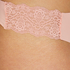 Tanga invisible de encaje, Rosa