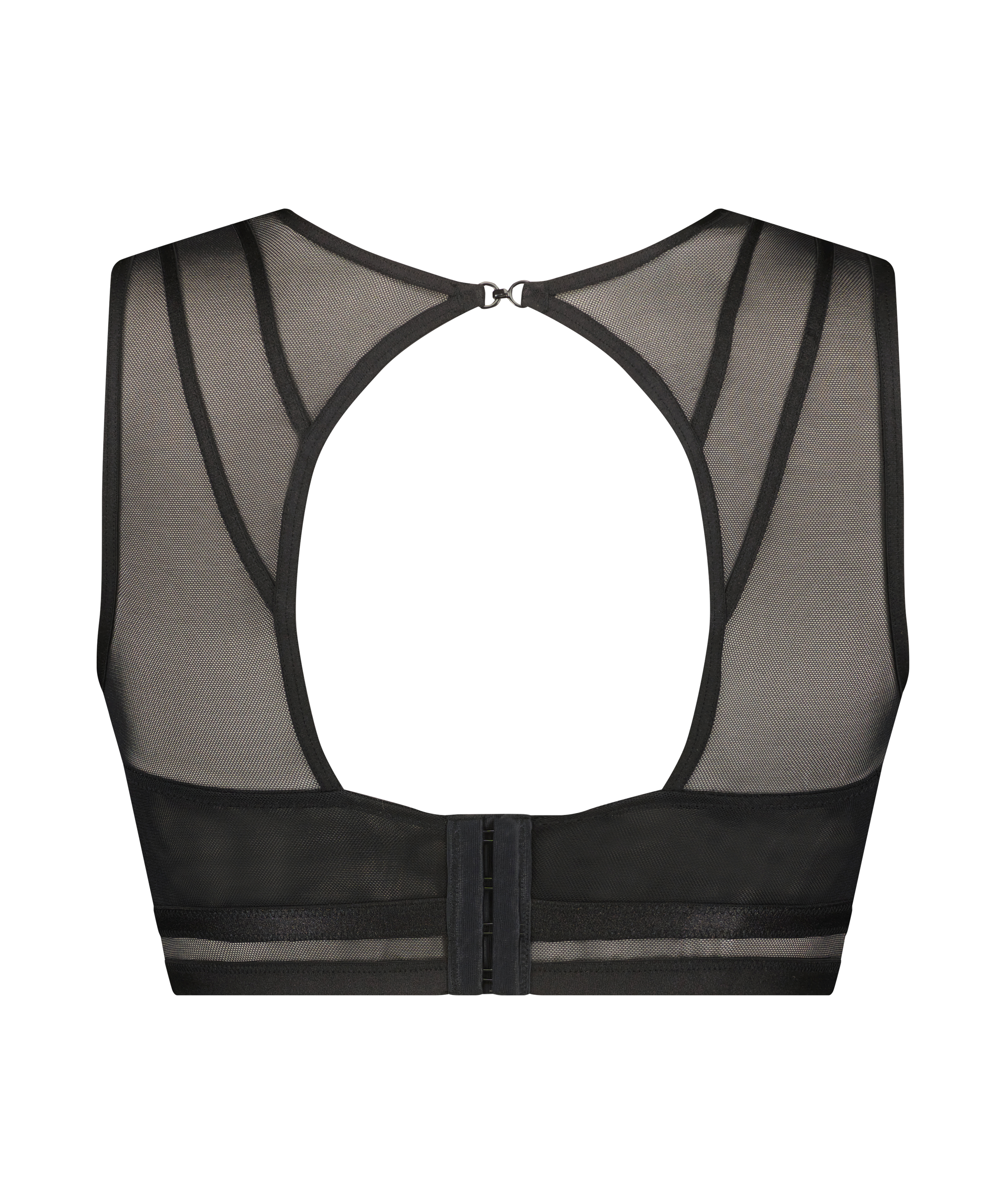 Bralette de cuello alto Fiona, Negro, main