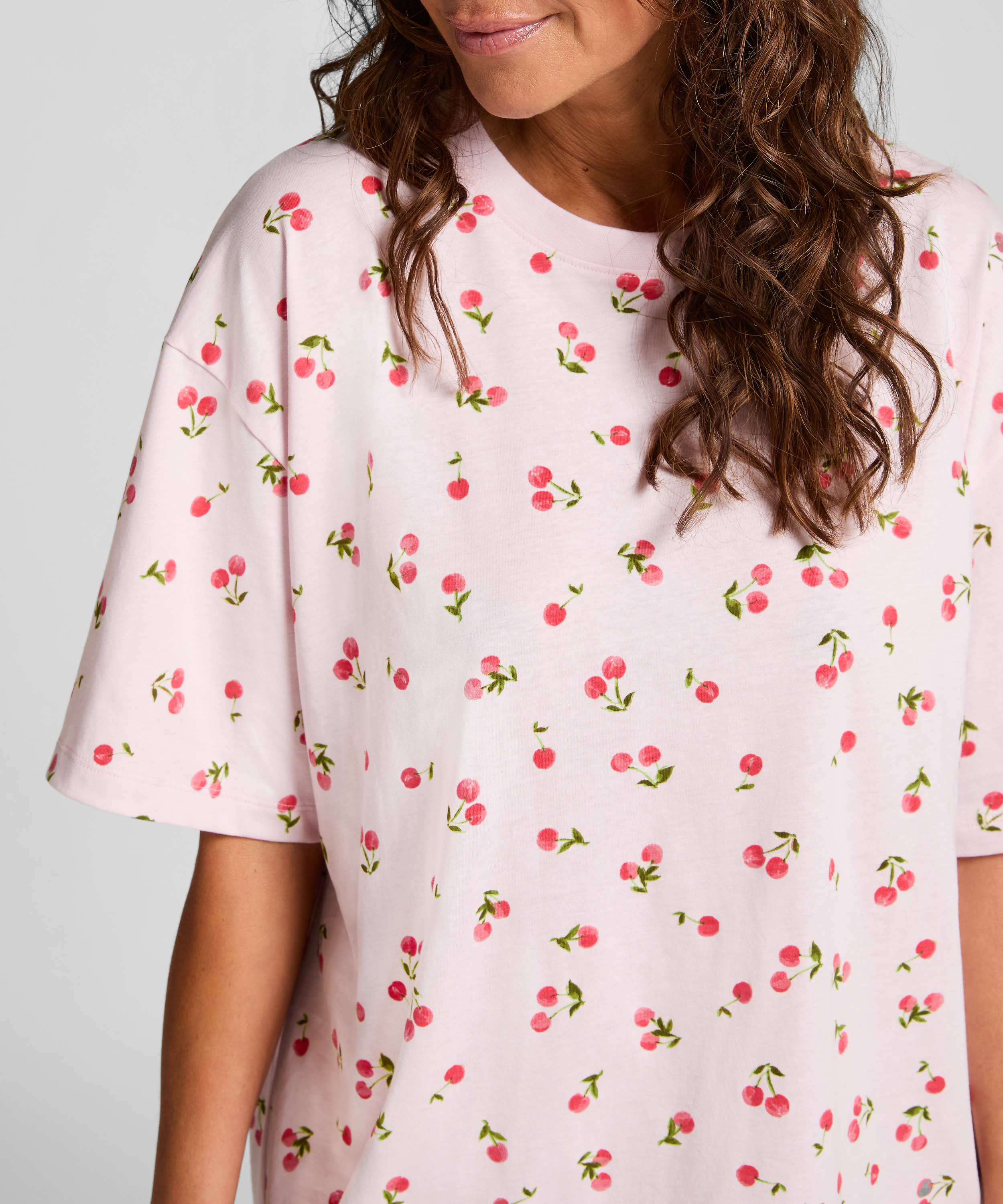 Camis&oacute;n de cuello redondo, Rosa, main