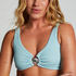 Crop top bikini Crinkle, Azul