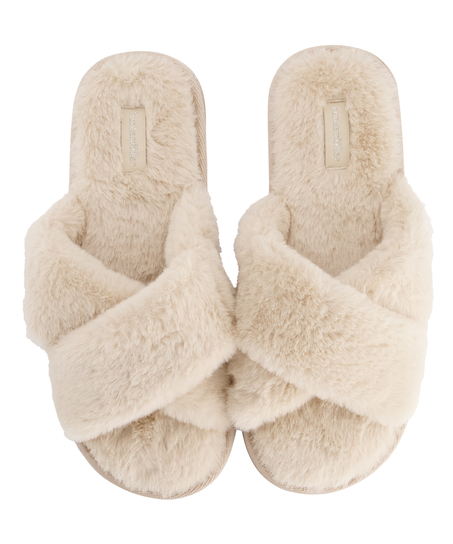 Pantuflas Lia, Beige