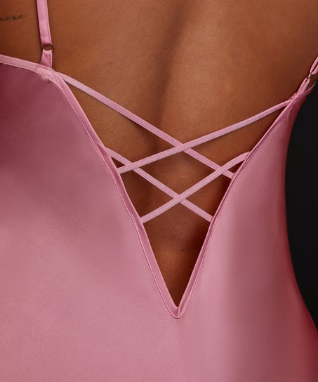 Vestido lencero Kae, Rosa