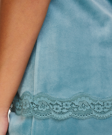 Camiseta top Velours Lace, Verde