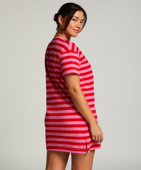 Camisón de escote redondo, Rosa