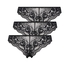 Lote de 3 braguitas brasileñas Chelsea, Negro
