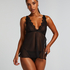 Babydoll Chiffon Lace, Negro