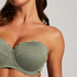 Top de bikini preformado con efecto realce Scallop Copa A - E, Verde