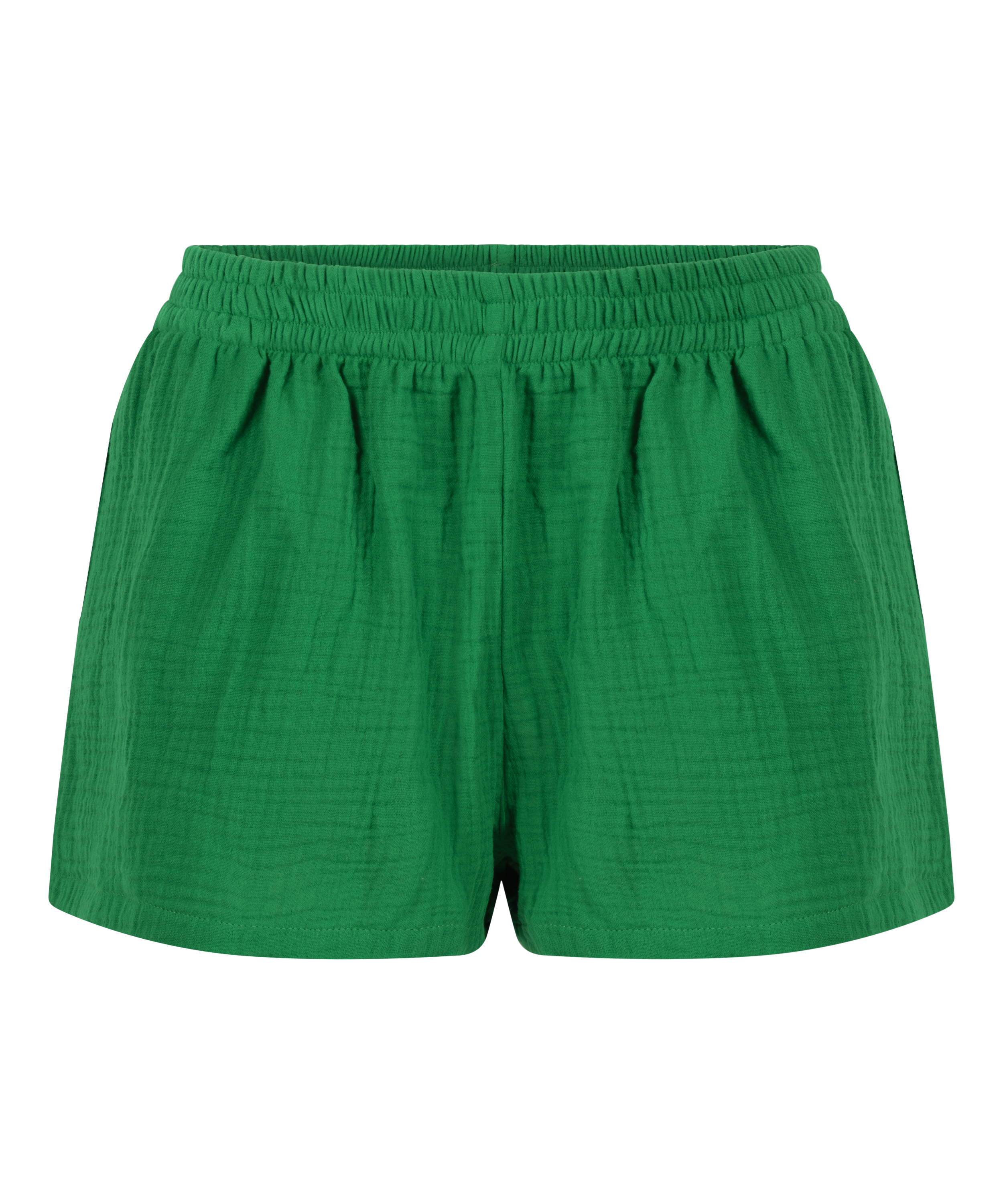 Short de muselina, Verde, main
