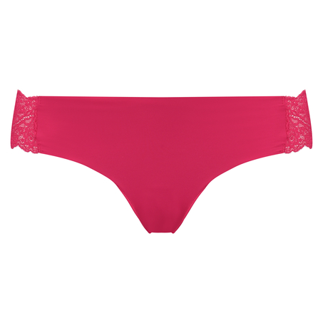 Tanga invisible de encaje, Rosa