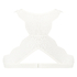 Bralette de estilo halter con espalda cruzada, Blanco