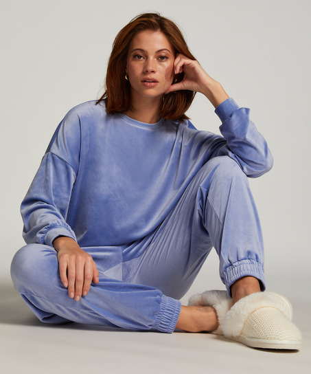 Pantalones de deporte Velours, Azul