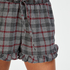 Pantal&oacute;n de pijama corto Twill Check, Gris