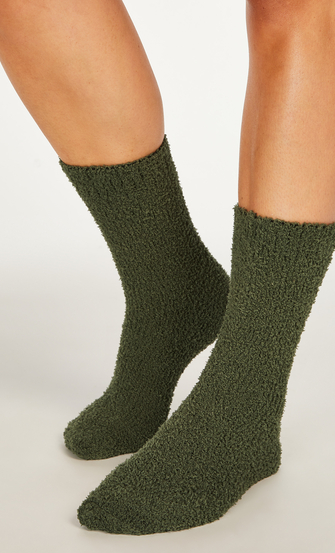 Calcetines Fluffy, Verde