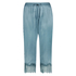 Pantal&oacute;n capri de seda, Azul